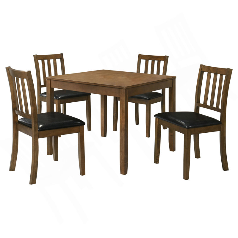 Ensemble de salle à manger 5 pièces Rowland, Brun, Brun