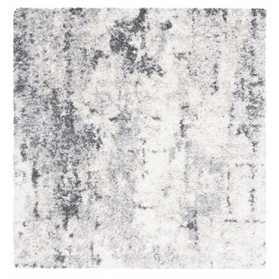 Mena Abstract Gray/Ivory Area Rug
