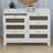 Rustic Farmhouse Style Dresser with Drawers, Storage Cabinet for Bedroom with Metal Handles