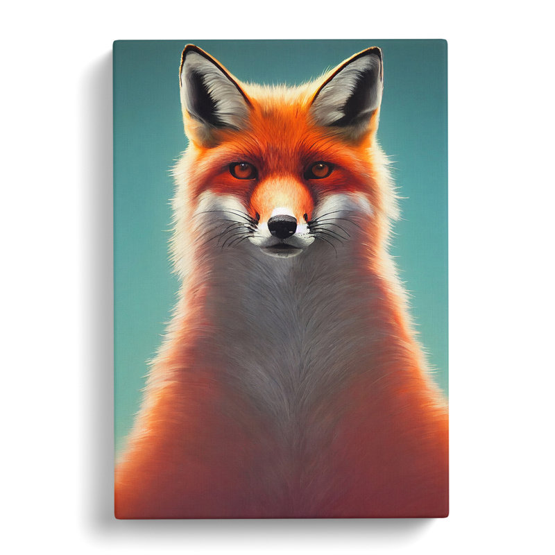 Fox Portrait Vol.1 - Wrapped Canvas, 50cm H x 35cm W x 3cm D