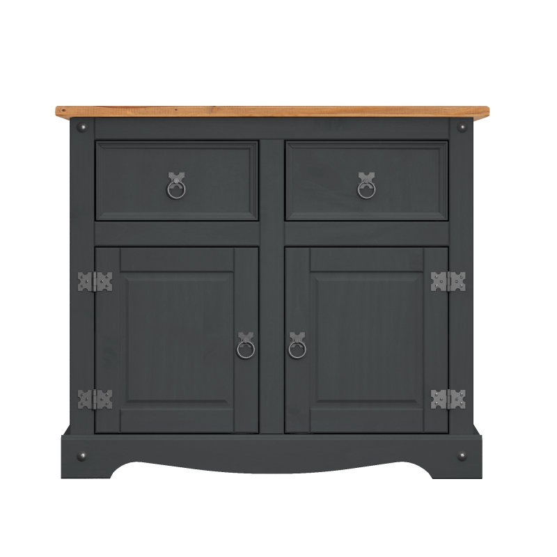 Mcguire 87cm Solid Wood Sideboard