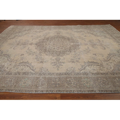 Distressed Wool Traditional Area Rug 10x13