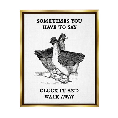 «Cluck It Funny Country Hens Humor» par Lil 'Rue - impression