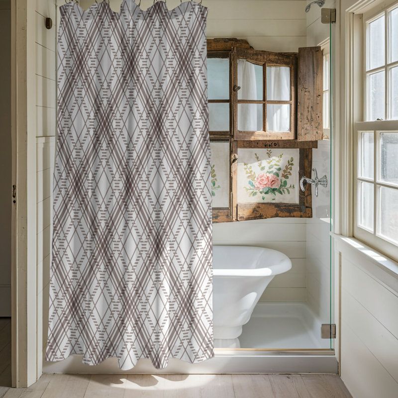 Graceful Shades - Premium Shower Curtain, 74"H x 71"W