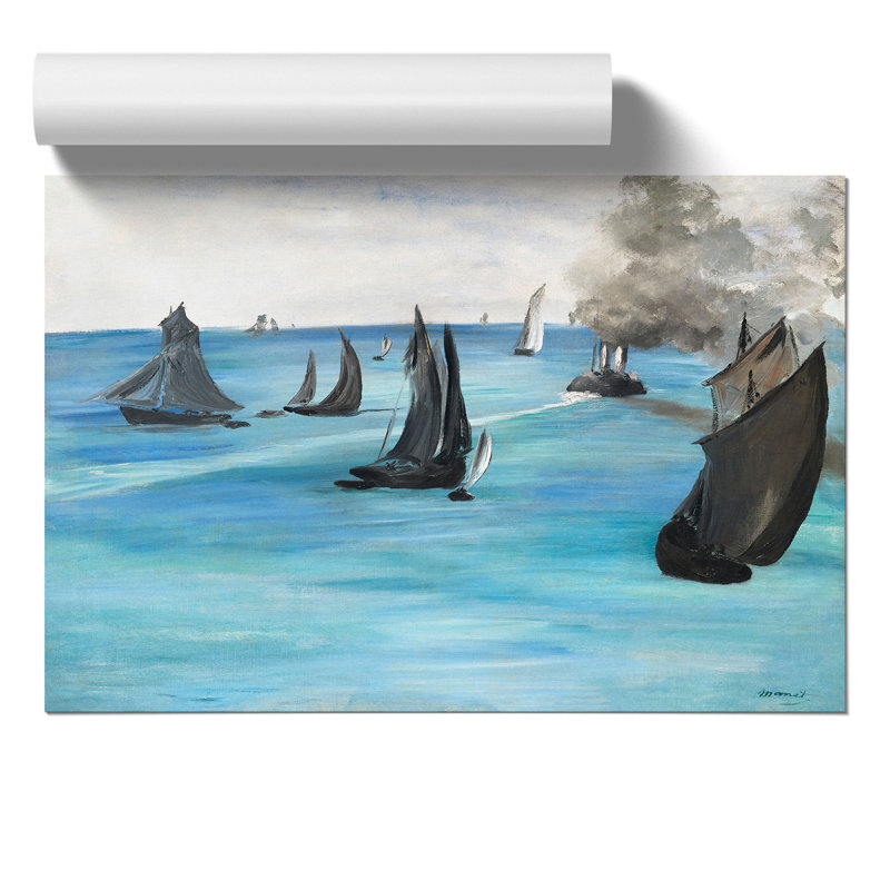 Sea View, Calm Weather by Edouard Manet - Frameless Print, 42cm H x 59cm W x 0.1cm D