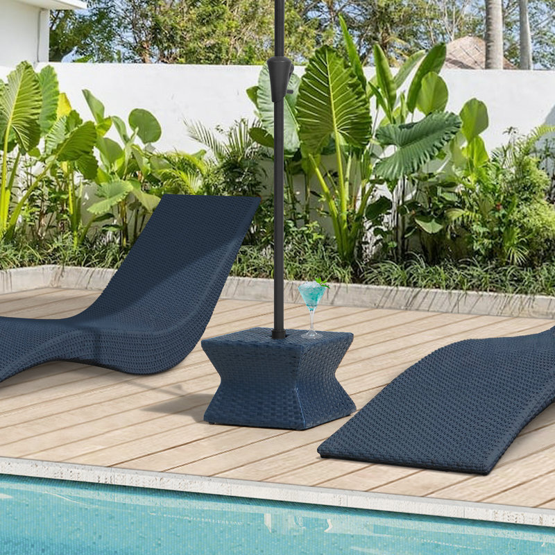 Table d'appoint Sunjoy Pickford, Bleu marine