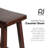 Solid Wood Accent Stool-842175987