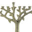 Tree Trunk-Shaped Tabletop Brass Hanukkah Menorah - 11.5" - Gold