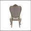 Ensemble de 2 chaises d'appoint Ariadne en velours et finition platine antique