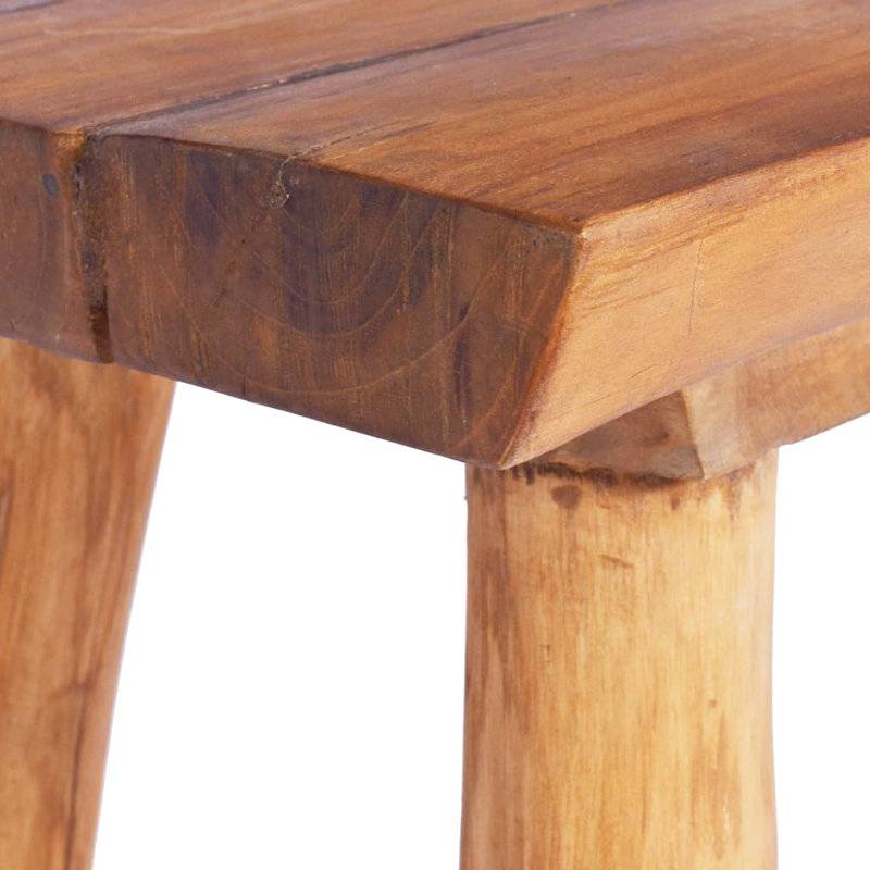 Kansas Solid Wood Teak Outdoor Bench, 80cm W x (35-40)cm D x 46cm H