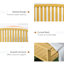 Banc d'extérieur en bois 56 po, banc de jardin 2 places avec dossier et accoudoirs, banc de patio 56 po, véranda, bord de piscine, balcon, naturel