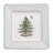 Christmas Tree POLKA DOT SQUARE PLATTER 10"