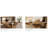 70.9" Long Farmhouse Console Table With Geometric Wooden Base For Living Room