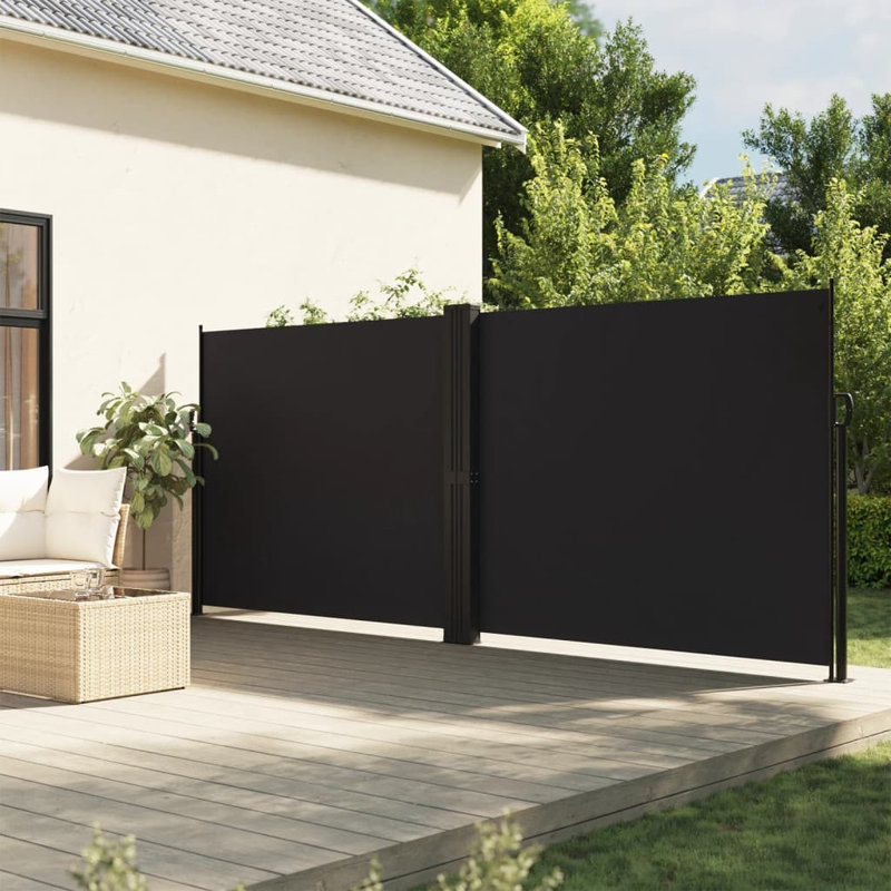 Auvent latéral rétractable Vidaxl anthracite, H 63 po x l 393,7 po, Anthracite