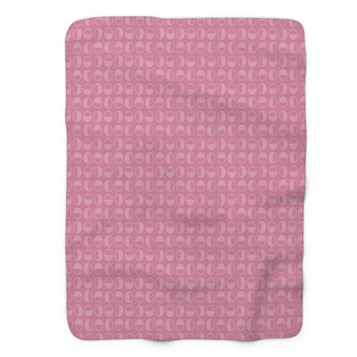 Couverture sherpa rose 1 pièce