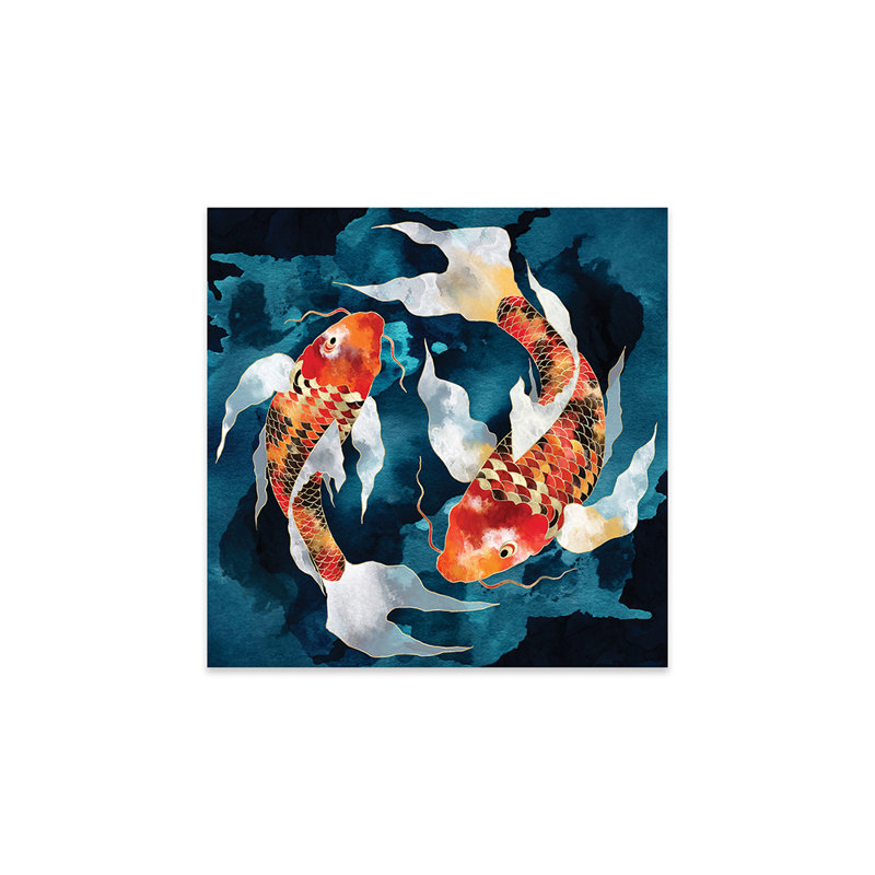 «Metallic Koi II» par Space Space Designs, impression sans cadre, H 24 po x l 24 po x P 0,25 po