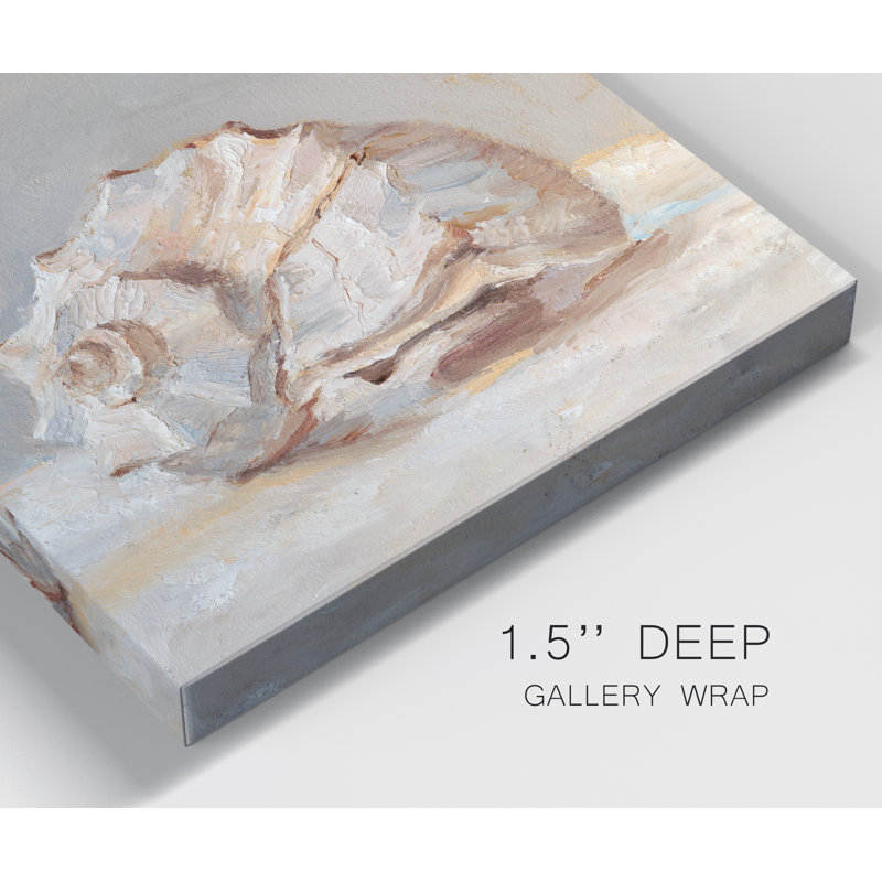 " Impressionist Shell Study II ", 10" H x 10" W x 1.5" D