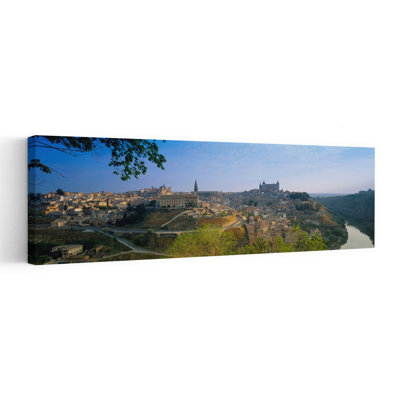 Vue aérienne d'une ville, Tolède, Espagne