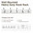 FantasHome 27" Bella Wall Mounted Heavy Duty Hook Rack with 10 Hooks - White/Silver, Satin Nickel