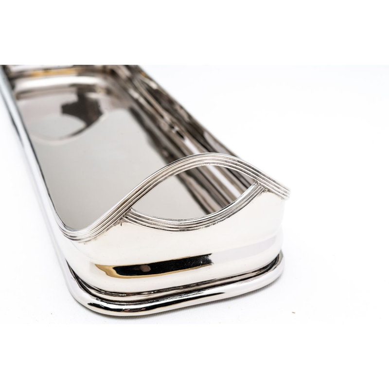 Plateau rectangulaire en nickel