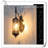 Crosse Amber Glass Mini Retro Antique Gothic Wall Lamp