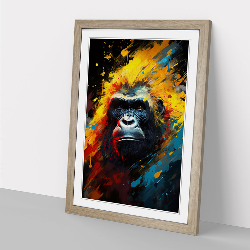 Gorilla Abstract - Framed Print