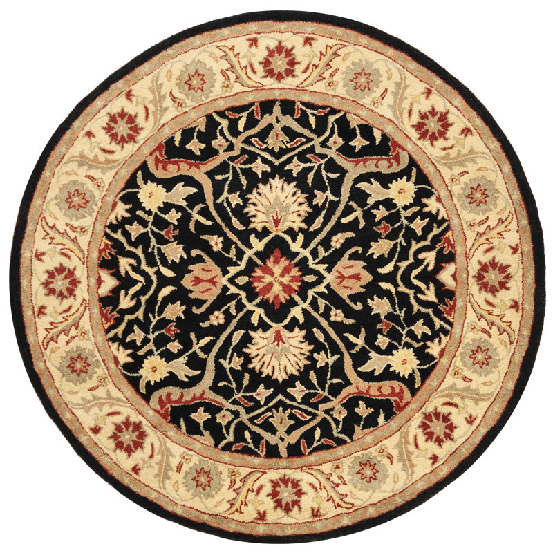 Dunbar Hand Tufted Wool Oriental Rug, Round 3'6"