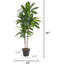 48 po Dracaena plante artificielle avec feuilles vertes Real Touch - Décoration d'intérieur réaliste