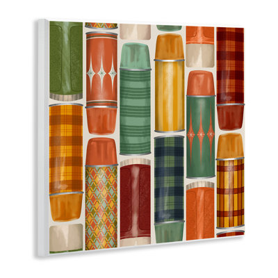 Plaque murale thermos rétro Designs, Jilly Jack Designs