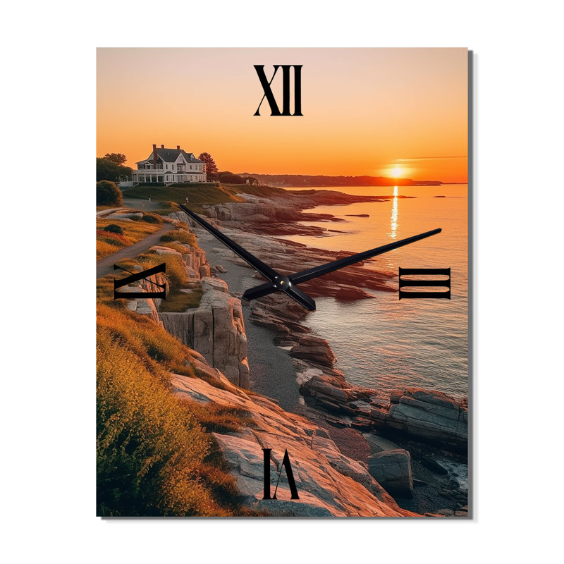 Horloges murales Rhode Island Newport's Cliff Walk - City New York, Petit