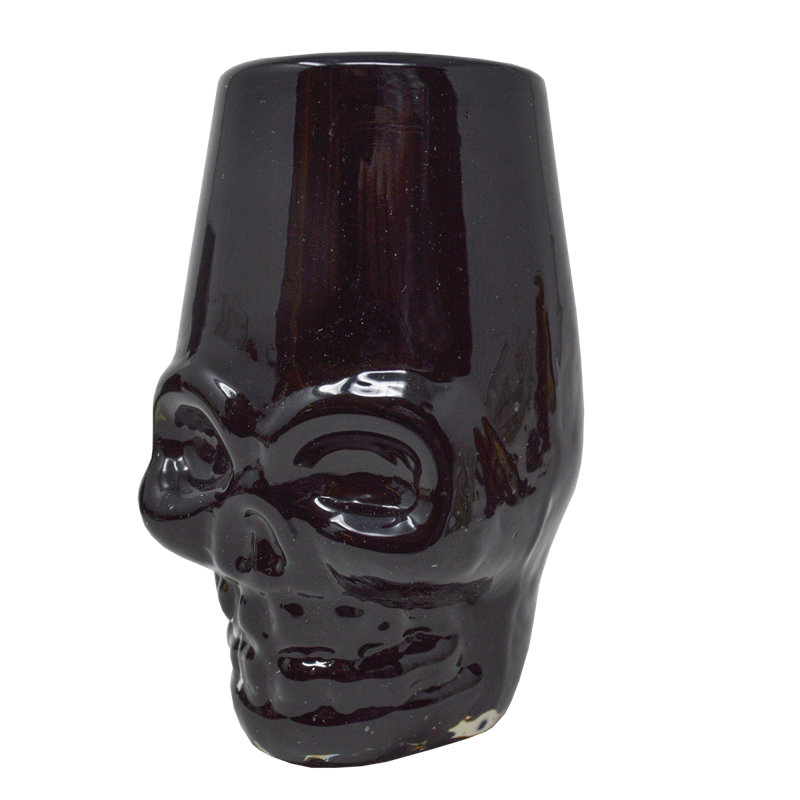 Ensemble de 6 verres à liqueur Skull, Noir