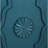 Wooden Mordern Storage Cabinet For Home With Flower Doors - Navy Blue Modern Console Metal Handle & Charming Entryway