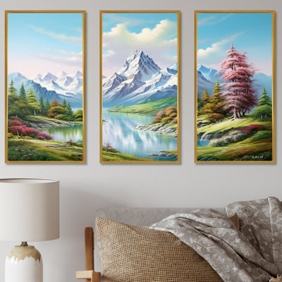 Ensemble de salon Mountain Lake Dreamscape - paysage de montagnes