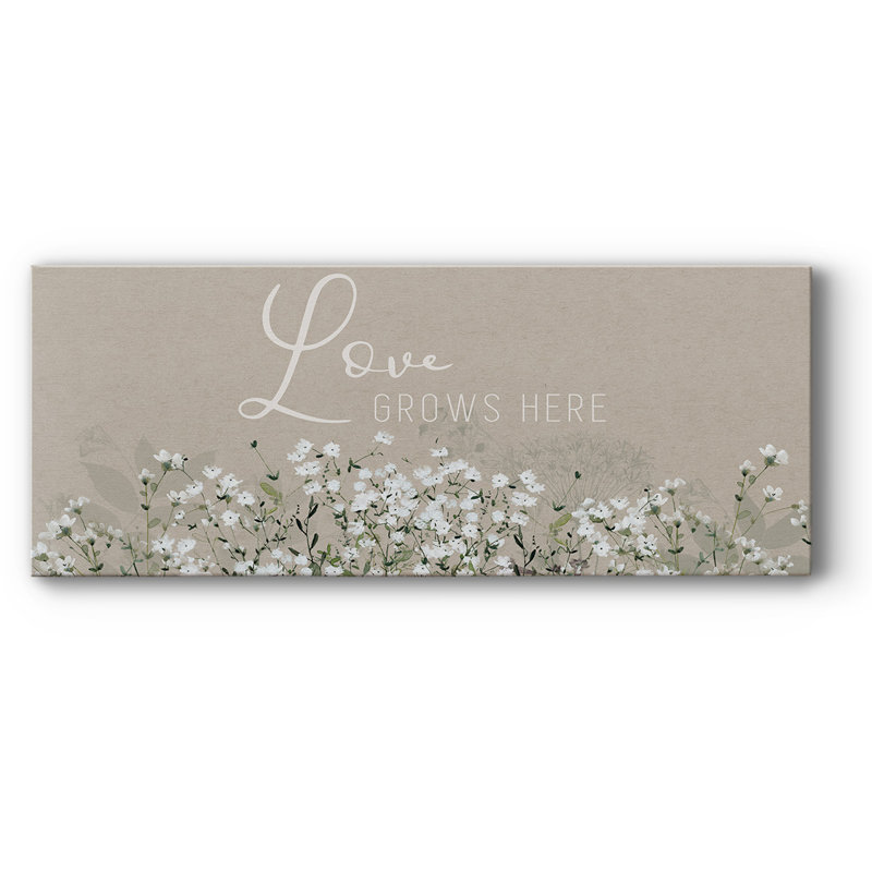 Bouquet d'amour - Toile tendue avec châssis, H 20 po x l 50 po x P 1,5 po