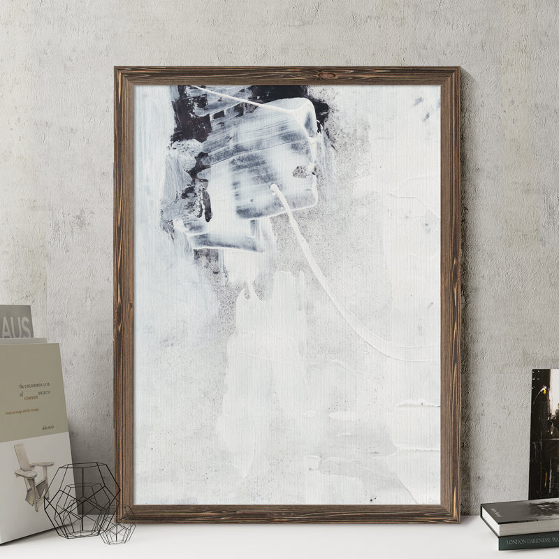 «Fire and Ice I» par Paul Cezanne - reproduction d'art encadrée, H 22 po x l 16 po x P 2 po, Toile encadrée, moka
