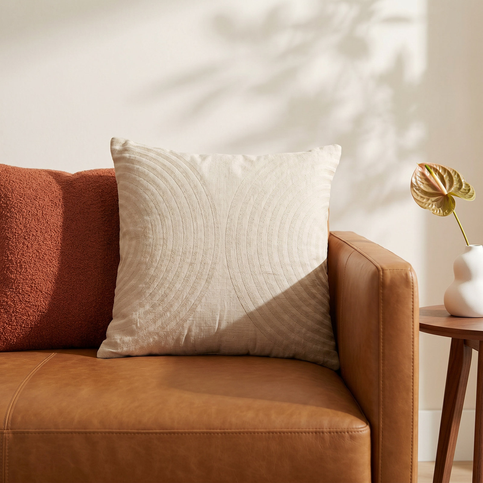 Harto Embroidered Throw Pillow, Pillow Cover Only - No Insert