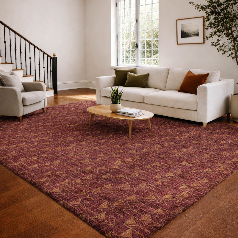 Tapis à poils longs de qualité supérieure lavable à la machine Dream ADS514, Bourgogne, 3 pi x 5 pi
