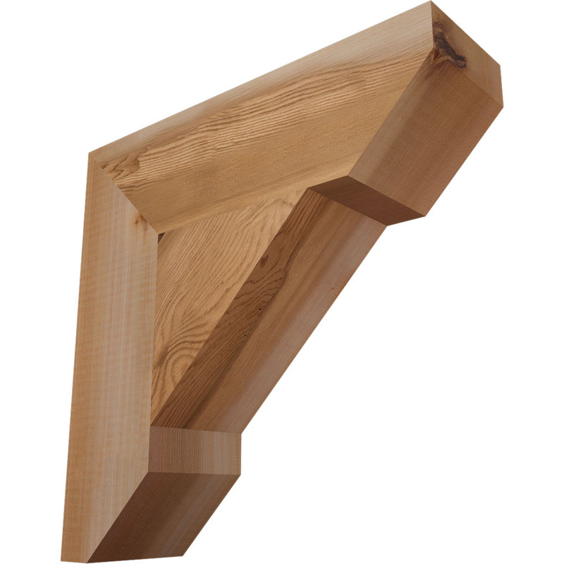 Support latté traditionnel de l 3 1/2 po x P 14 po x H 14 po, cèdre rouge de l'Ouest, Cèdre rouge