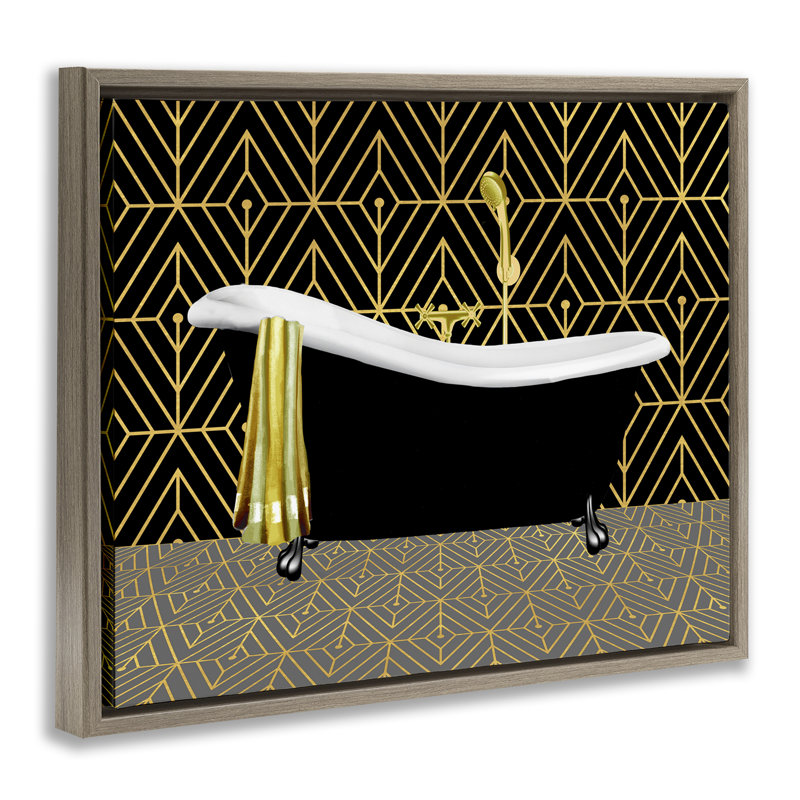 Cadre flottant pour baignoire Deco, Conrad Knutsen, H 25 po x l 31 po, Cadre flottant orme Montalcino