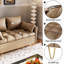 Petit canapé moderne de 44,5 pouces avec rangement sous le coussin de siège, canapé en cuir confortable 2 places avec 4 coussins-111023324