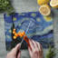 Planche à découper en verre trempé 3 mm CounterArt Starry Night 10 mm x 8 po