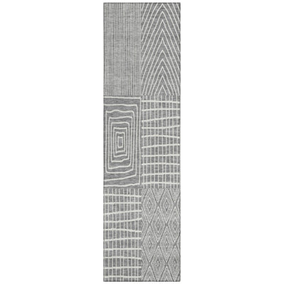 Owen Grey Washable Indoor-Outdoor Rug - 