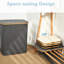 Bamboo Laundry Room Organizer