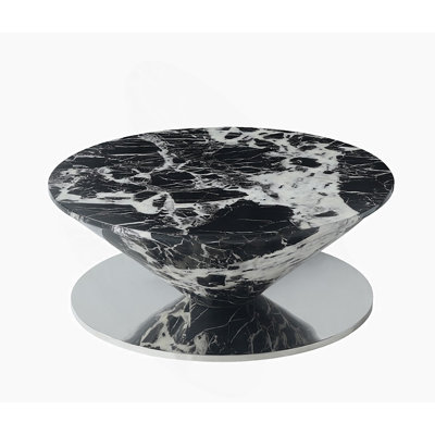 Table basse à motif de marbre