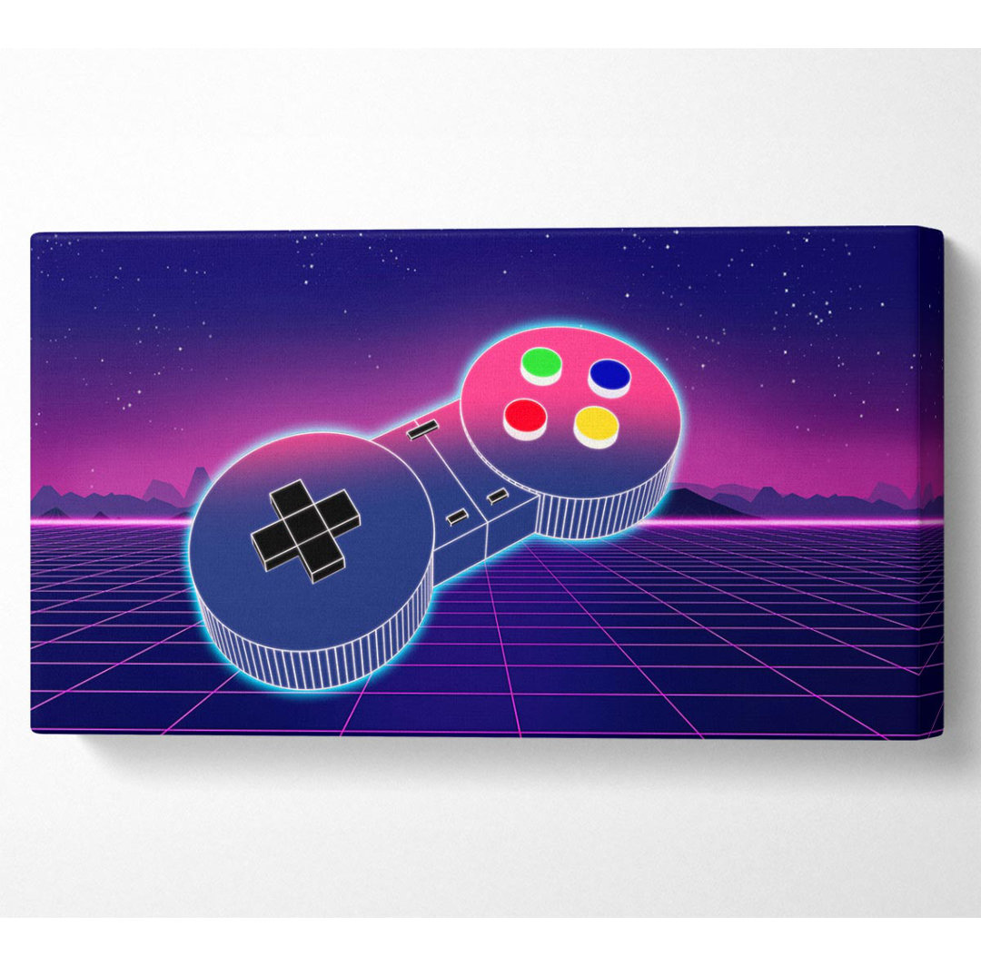 Aymir Retro Game Controller - Kunstdrucke auf Leinwand - Wrapped Canvas