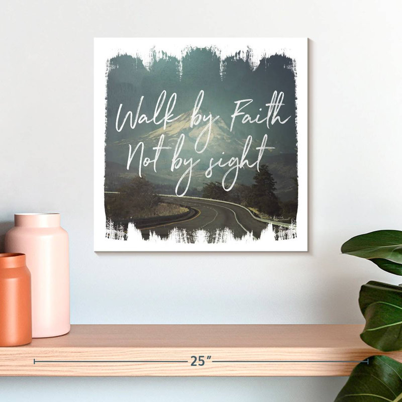 Tergel Walk By Faith, 16" H x 16" W