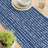 Table Runner, 100% Cotton, 16X108", Dots In Stripes-1974863647