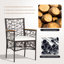 Chaise de patio avec coussins