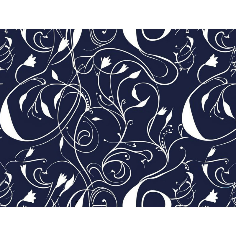 Rideau de douche floral - Art Bathroom Decor_12501, H 93 po x l 70 po