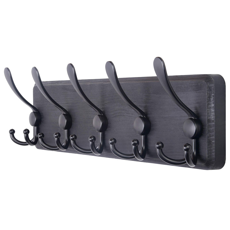 Shoran Freestanding 5 - Hook Coat Rack, Black